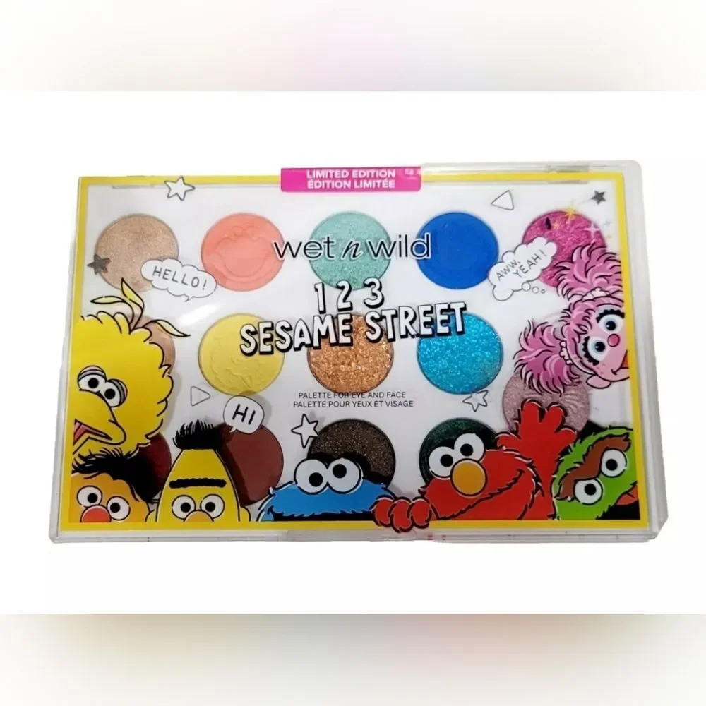 NWT Sesame Street + Wet N' Wild Limited Edition Makeup and Makeup Bag Lot
